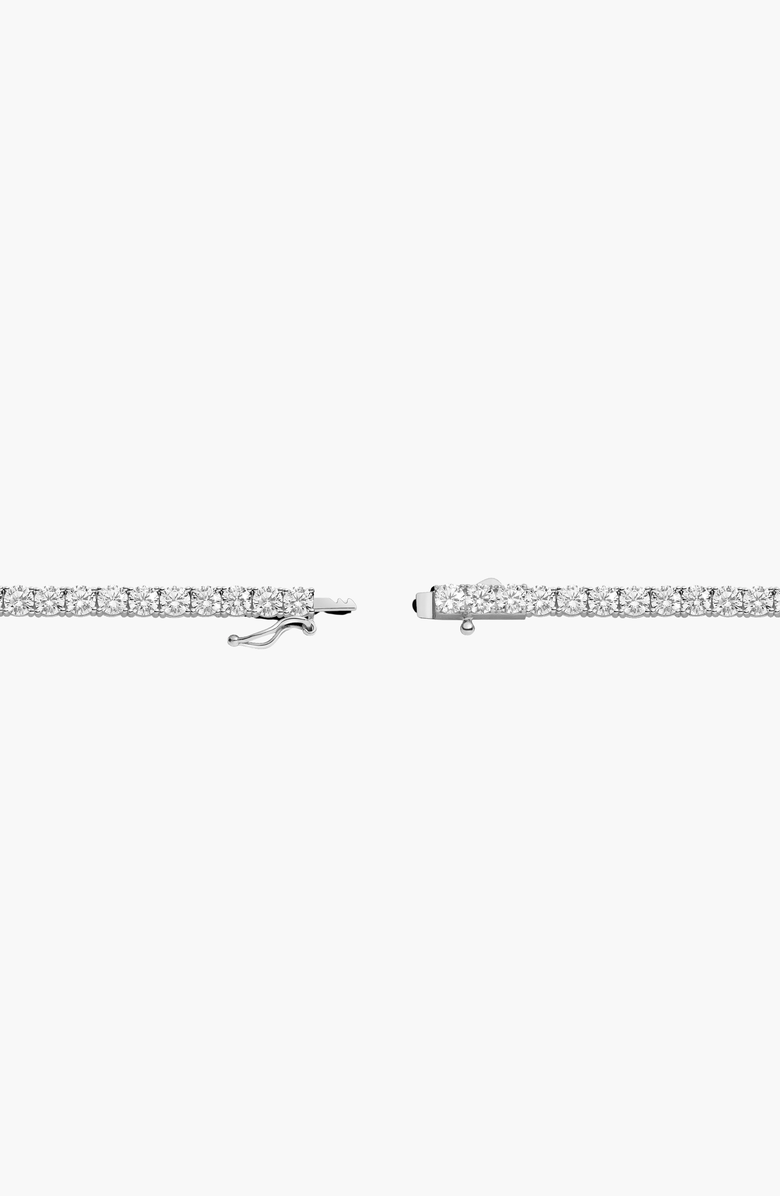 Aurate New York Lab Grown White Sapphire Tennis Necklace, Alternate, color, White Vermeil