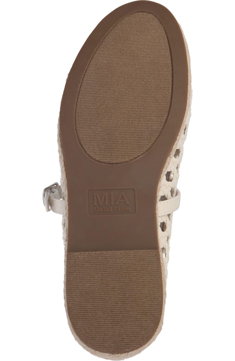 MIA Ela Espadrille Platform Mary Jane, Alternate, color, Bone Grosg