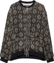 Undercover Print Silk Blend Blouson Jacket