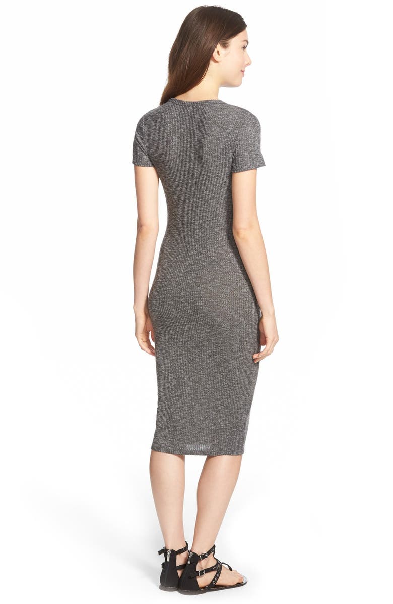 Soprano Ribbed Body-Con Midi Dress, Alternate, color, 