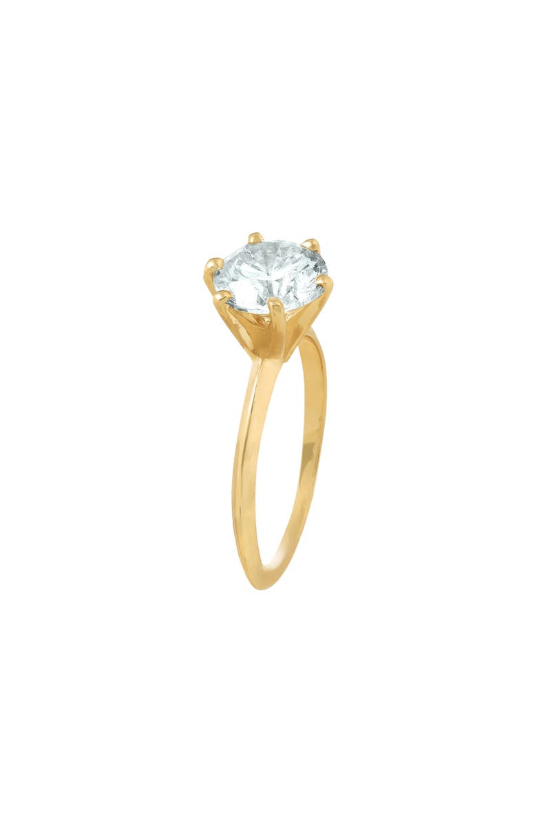 Bliss Diamond Certified 3Ct Diamond Solitaire Gold Engagement Ring Lab Grown, Alternate, color, 14K Yellow Gold