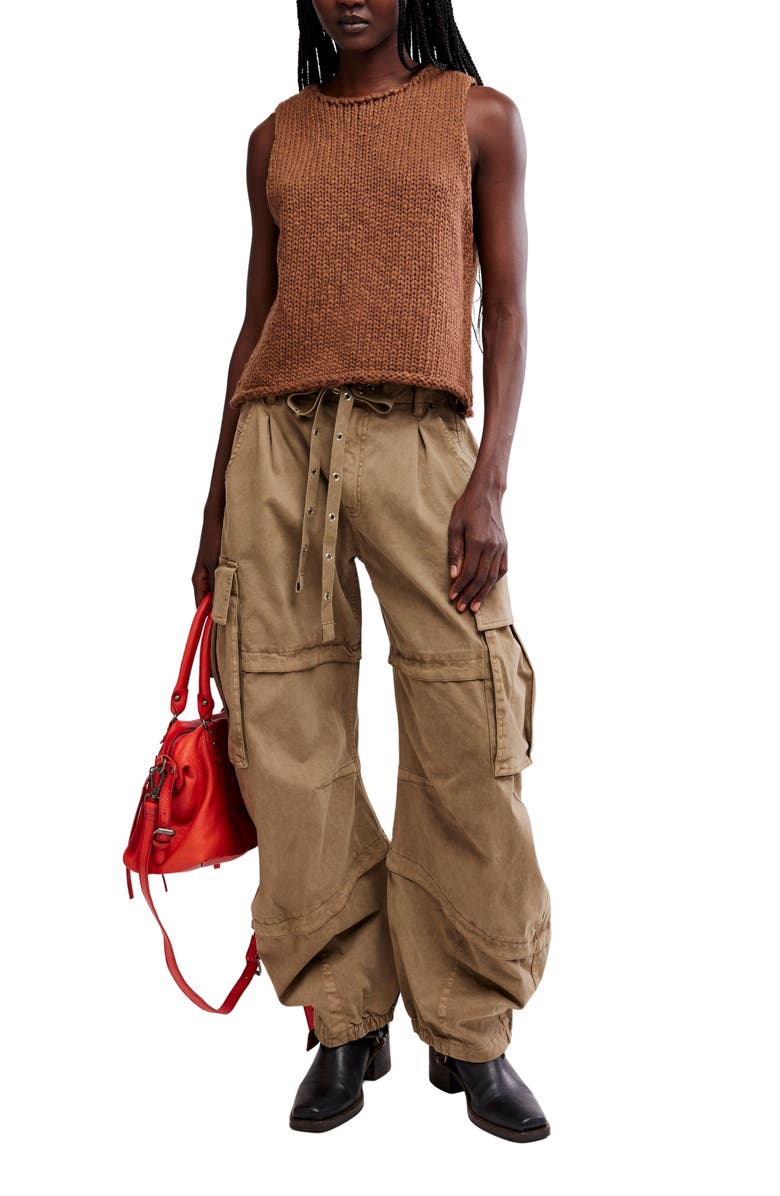 Free People Opal Sweater Tank, Alternate, color, Emperador