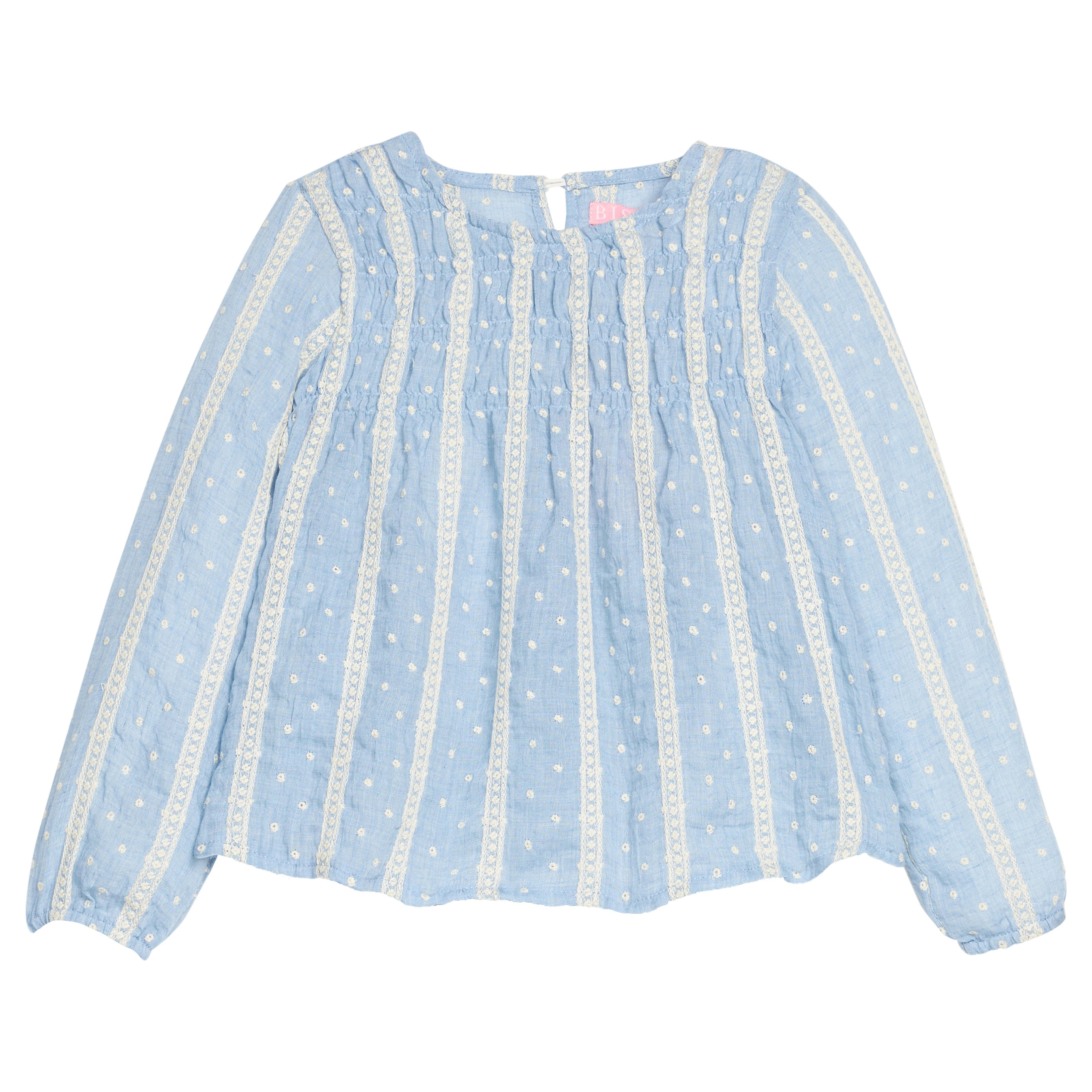 selected Sky Dobby Stripe