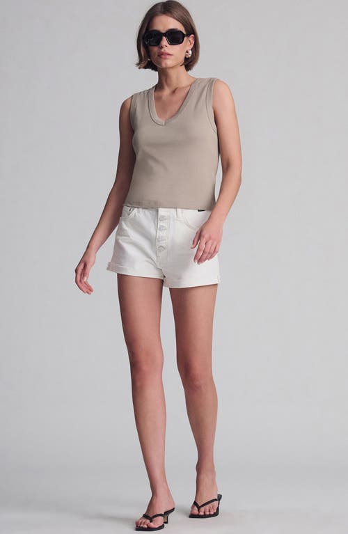 Mavi Jeans Cotton Jersey Tank In Neutral