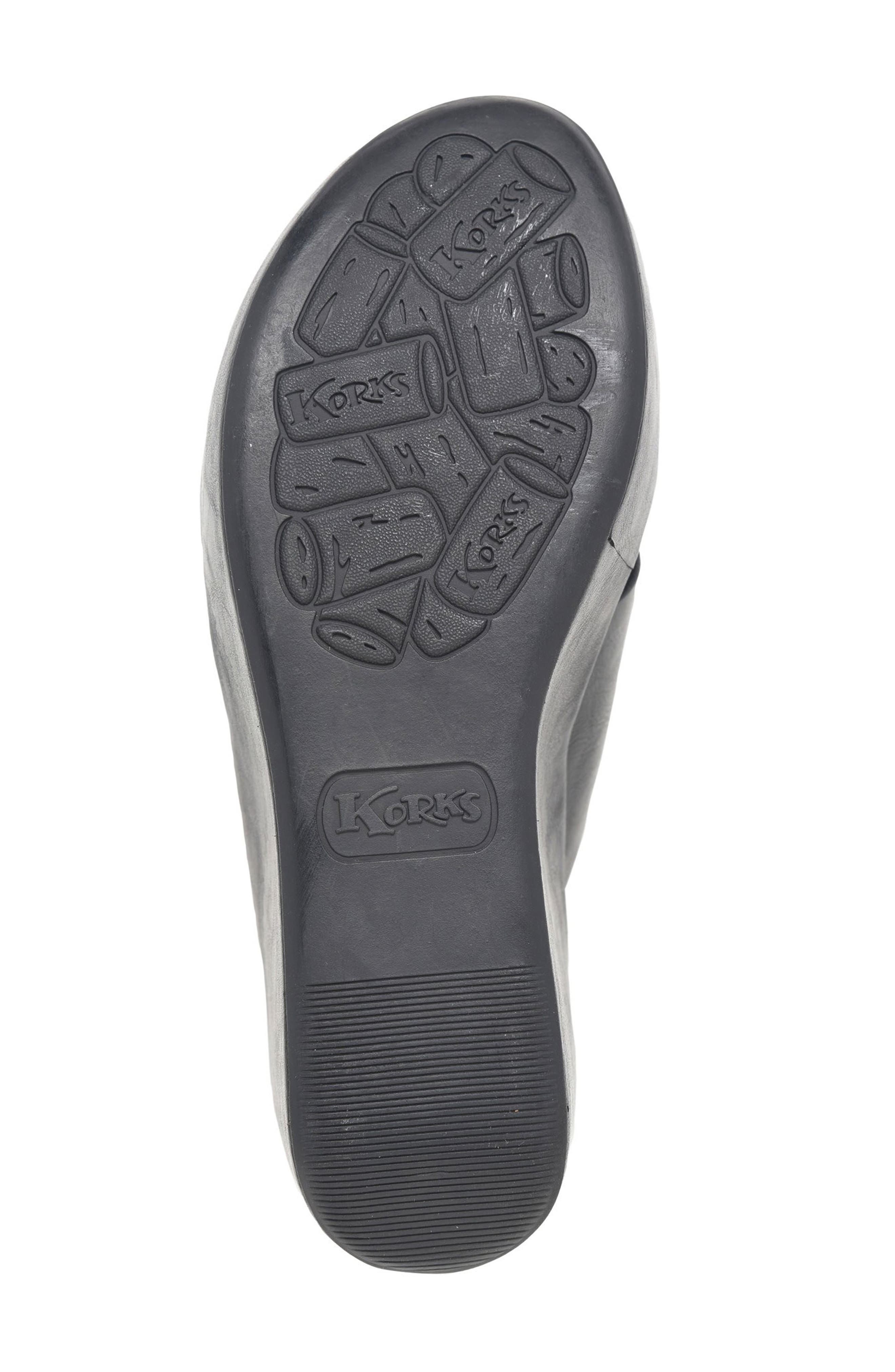 KORKS Madera Wedge Sandal, Alternate, color, Black