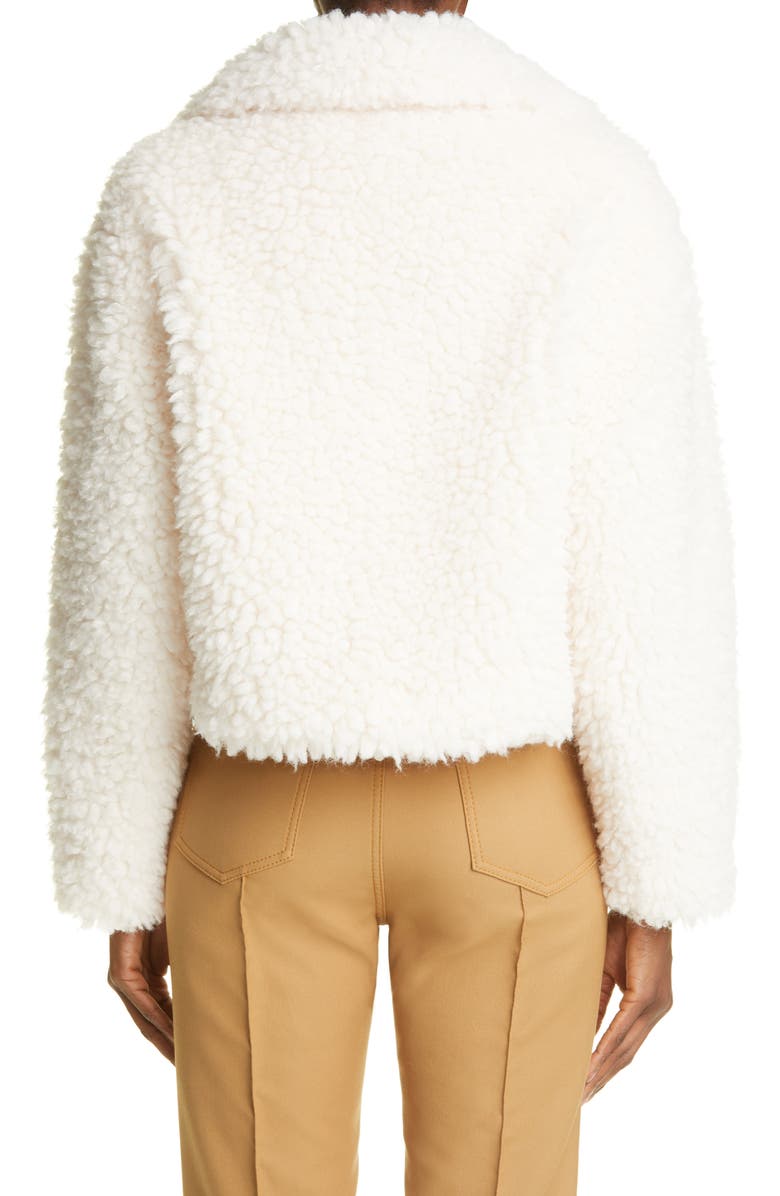 Stand Studio Janet Crop Faux Shearling Jacket, Alternate, color, 