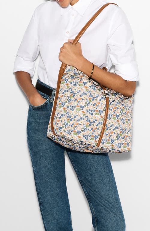 Mz Wallace Astor Floral-print Quilted Hobo Shoulder Bag In Poppy Forest