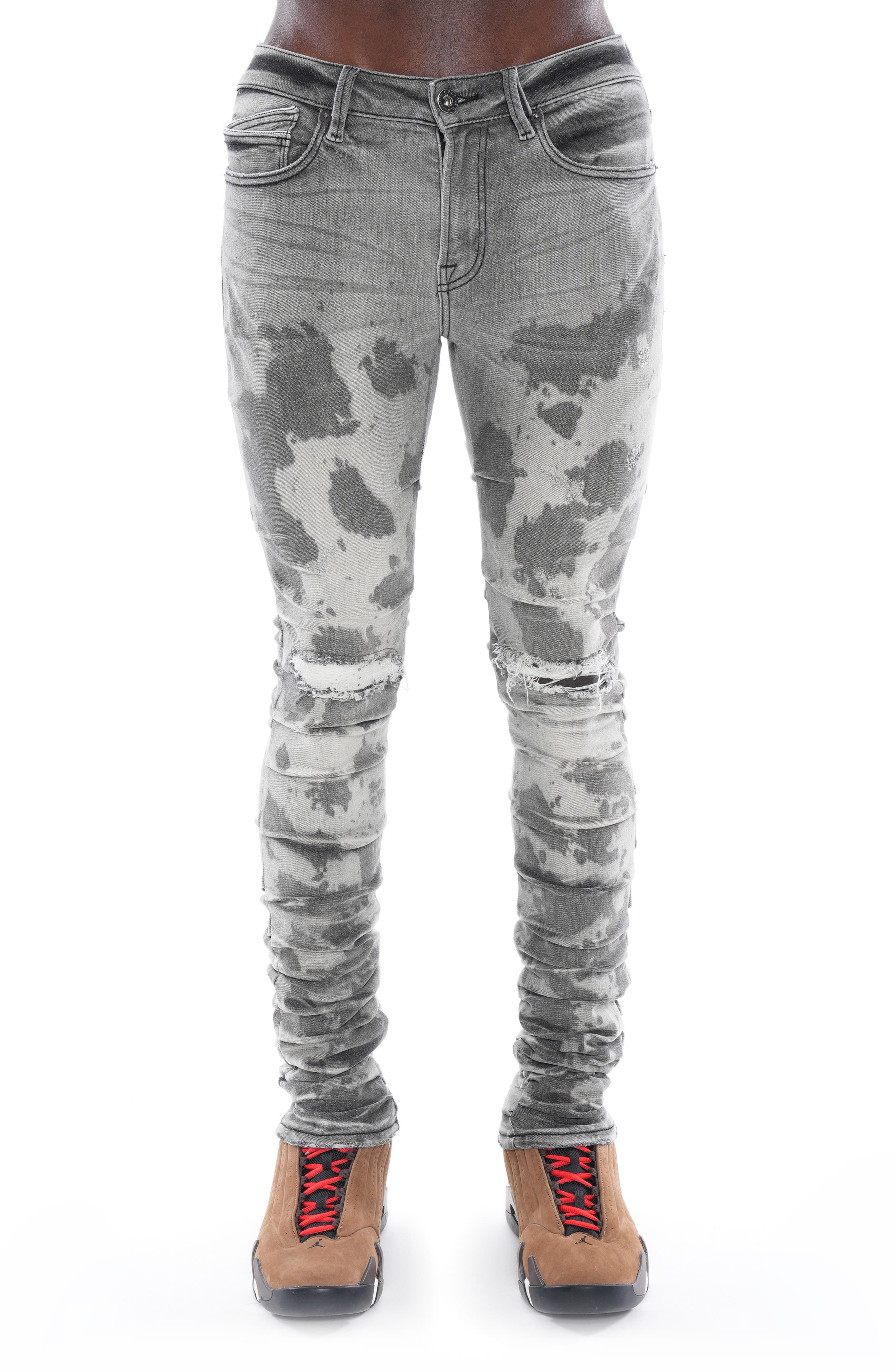 Cult of Individuality Punk Nomad Distressed Super Skinny Jeans