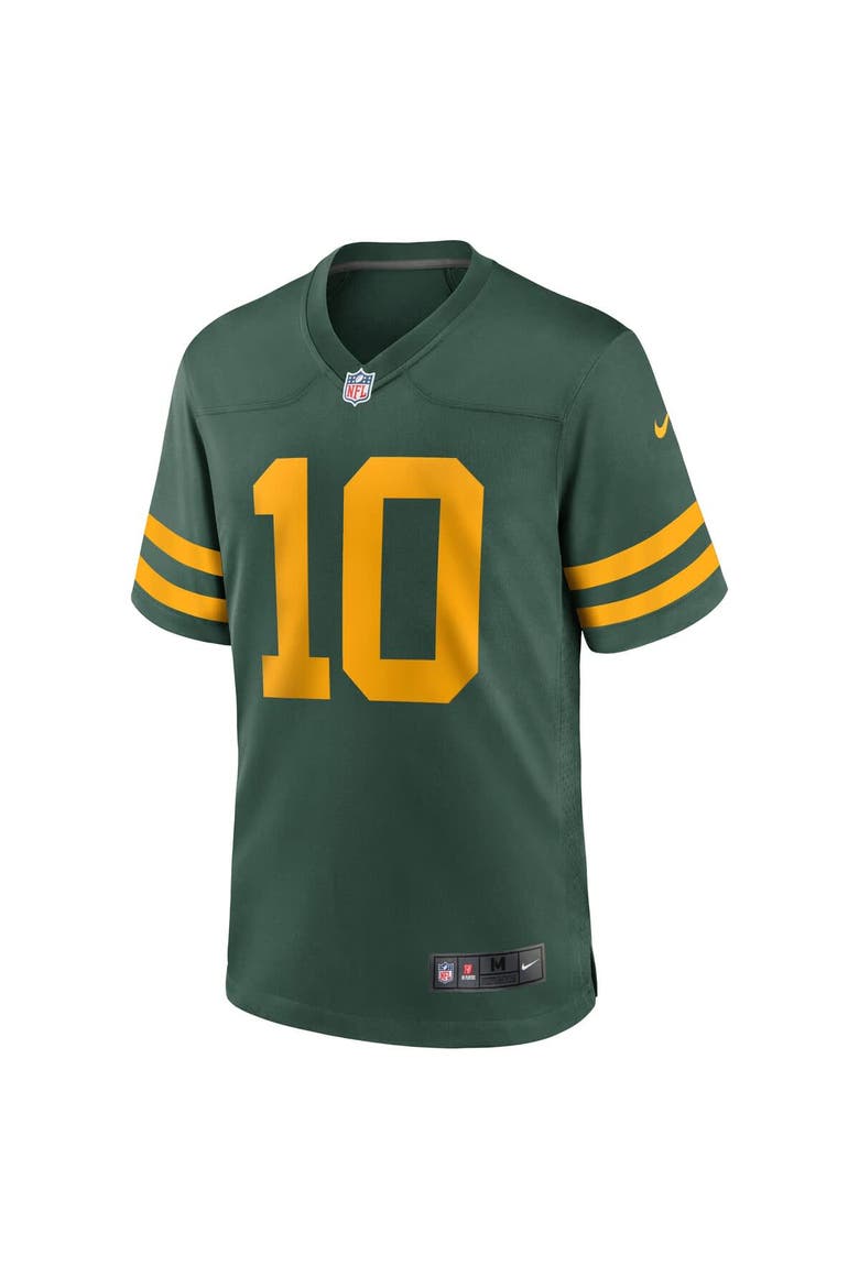Men's Nike Jordan Love Green Green Bay Packers Alternate Game