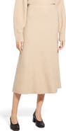 Theory Astor Wool Blend Flare Skirt