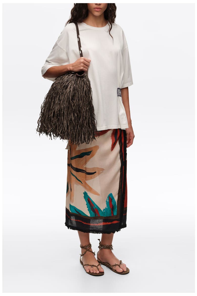 Positional Sun Midi Wrap Skirt, Alternate, color, SUN POSITIONAL