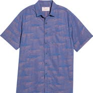Kahala Ahi Run Jacquard Short Sleeve Button-Up Shirt