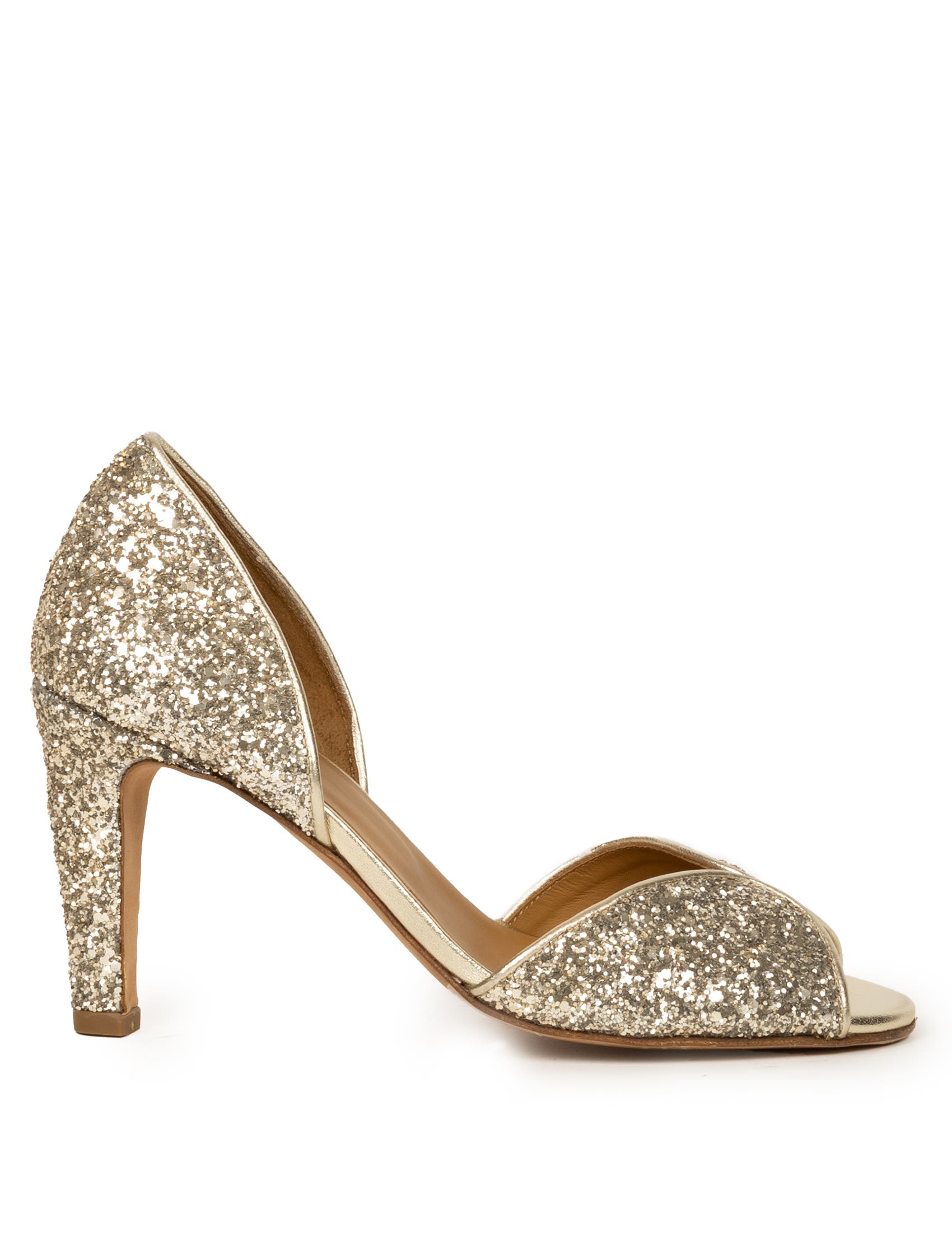 Samba Heeled Sandals, Main, color, Golden Rain