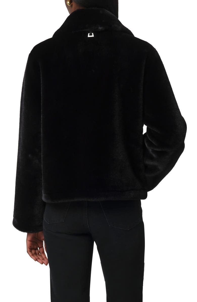 Apparis Elis Pluche<sup>™</sup> Faux Fur Coat, Alternate, color, Noir