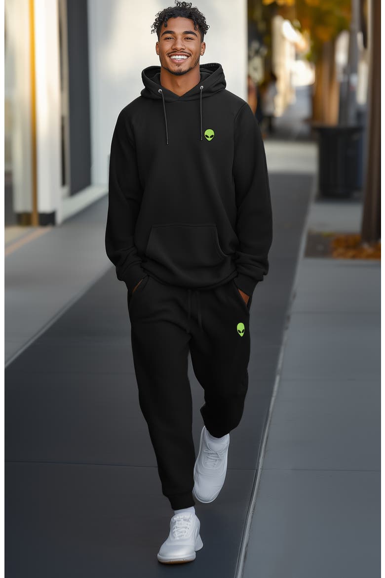 Alien All Day Sweatsuit, Alternate, color, Black