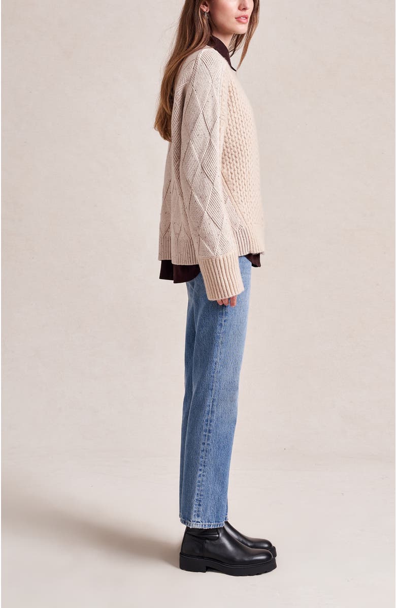 La Ligne Nuage Sweater, Alternate, color, Oat