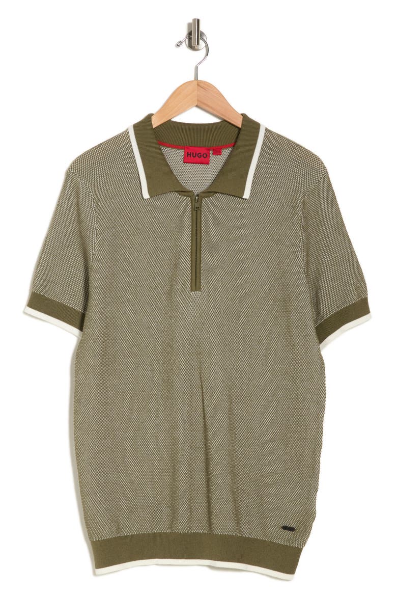 Sholono Zip Polo, Alternate, color, GREEN
