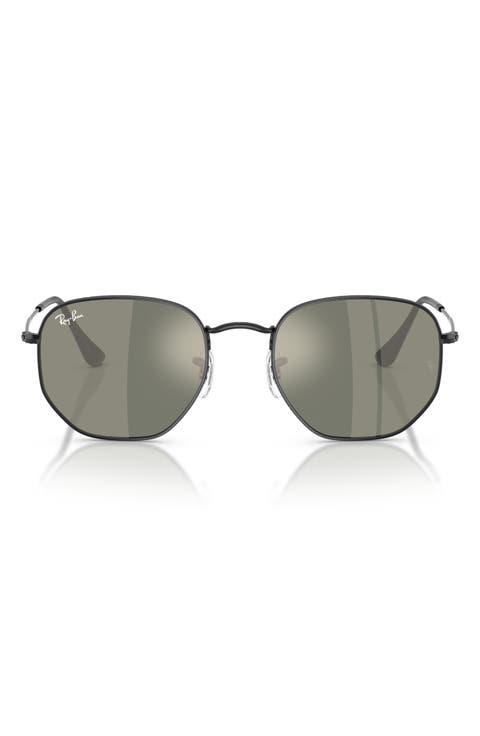 54mm Hexagonal Flat Lens Sunglasses