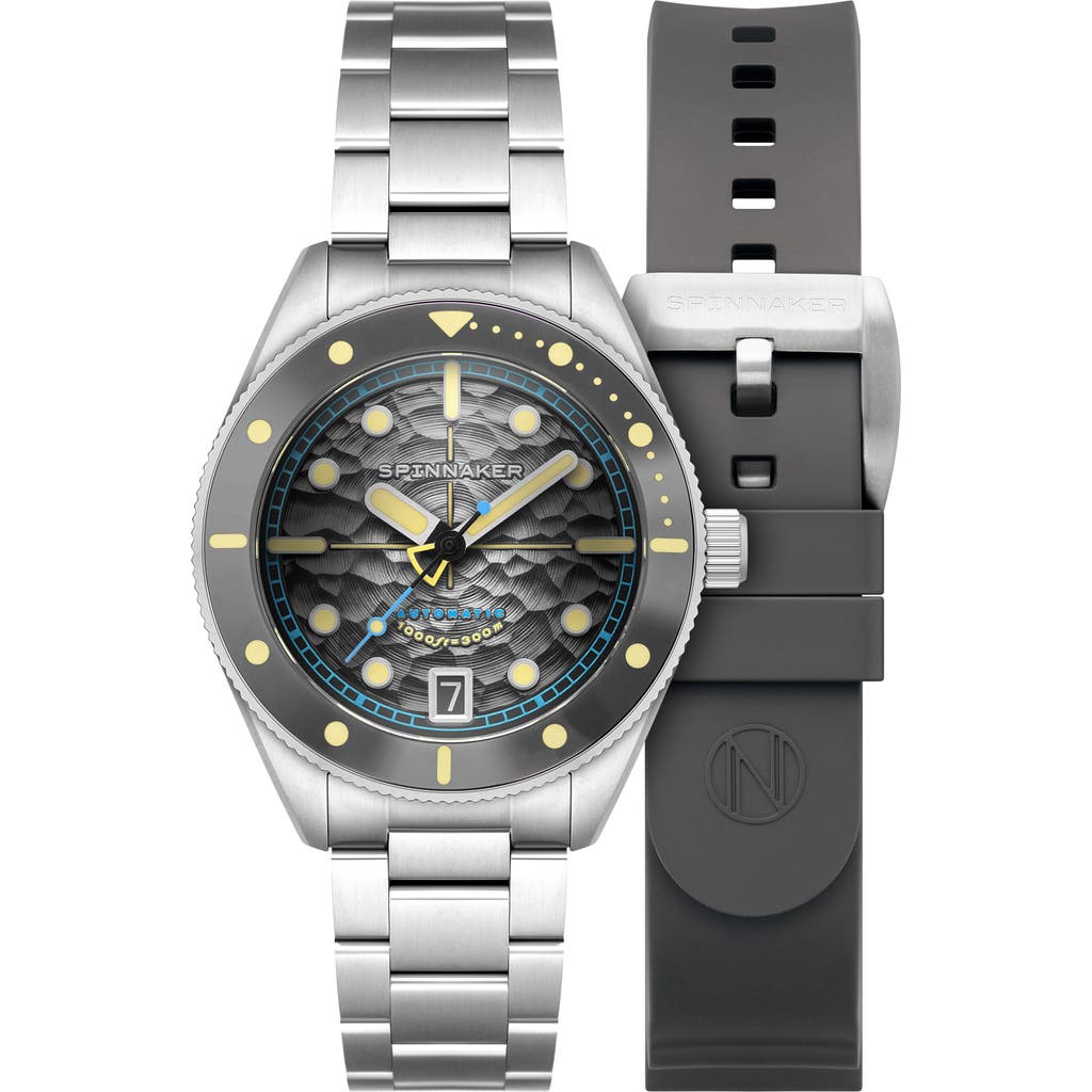 SPINNAKER Challenger Automatic Bracelet Watch, 42mm in Grey  product