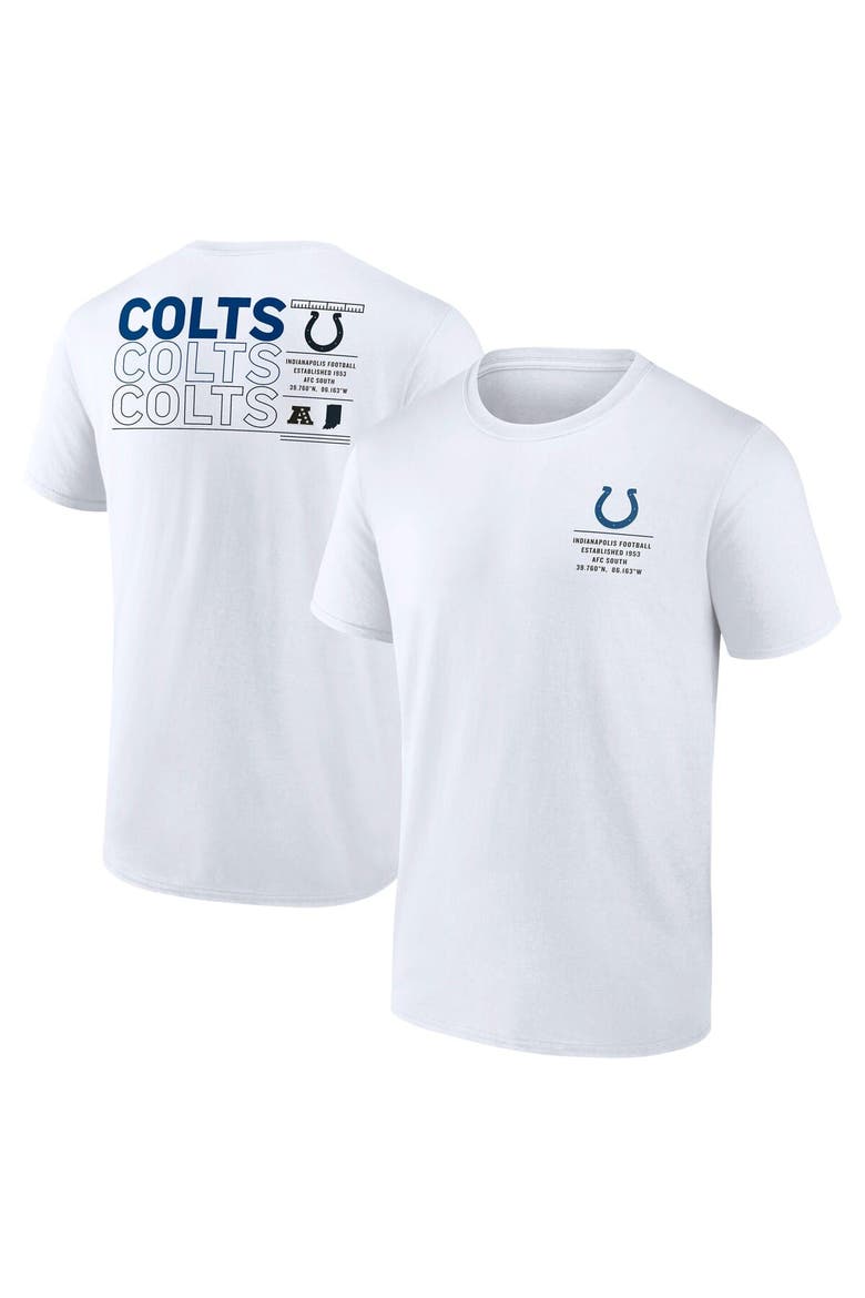Men's Fanatics White Indianapolis Colts Repeat Stats T-Shirt, Alternate, color, White