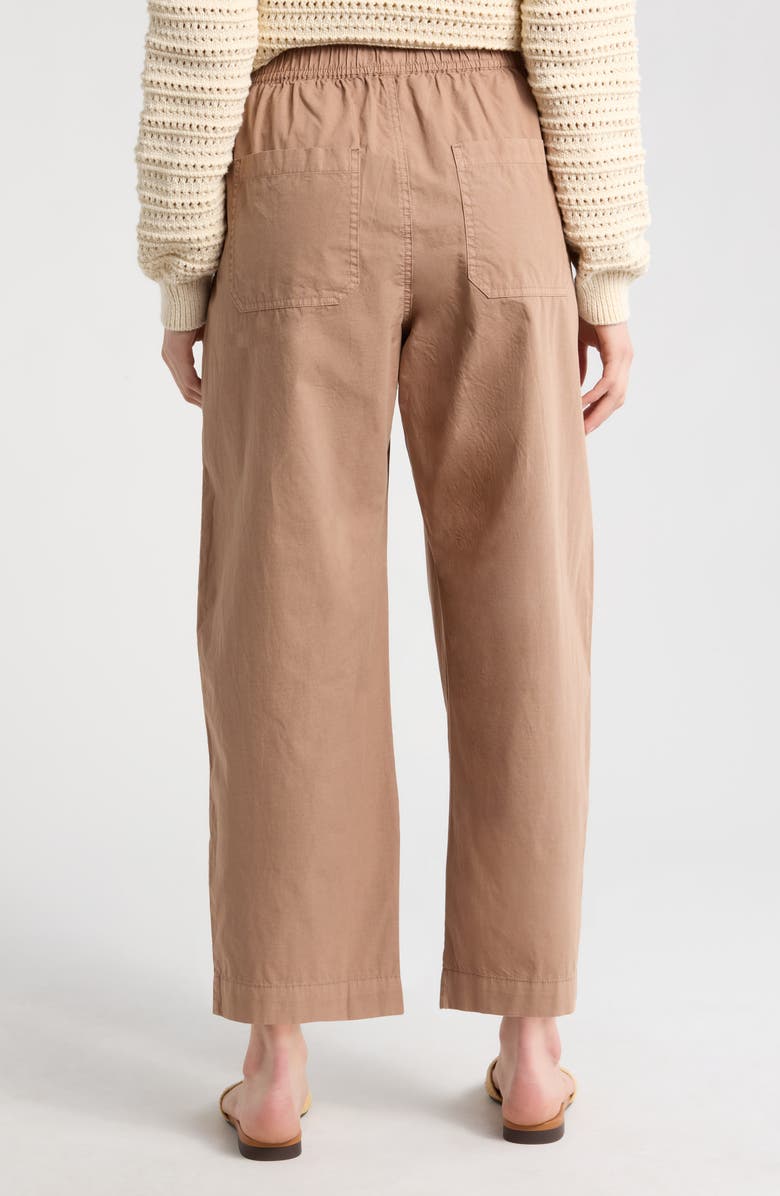 Marine Layer Kyra Poplin Pants, Alternate, color, Truffle