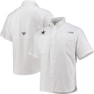 Columbia Men's Columbia White Dallas Cowboys Tamiami Omni-Shade Button-Down Shirt