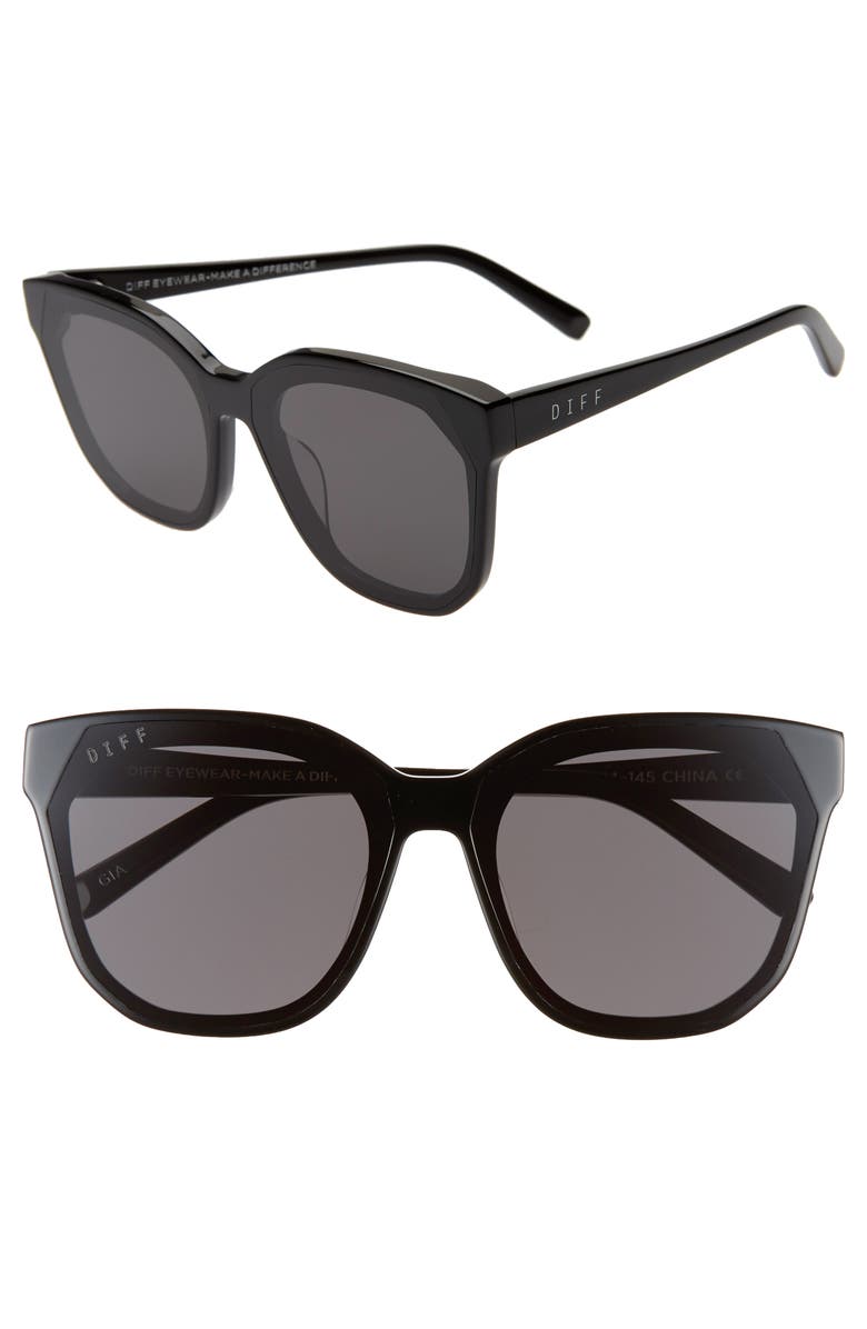 DIFF Gia 62mm Oversize Square Sunglasses, Alternate, color,