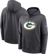 Nike Men's Nike Anthracite Green Bay Packers Primetime Club Logo Hoodie