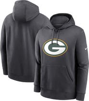Nike Men's Nike Anthracite Green Bay Packers Primetime Club Logo Hoodie