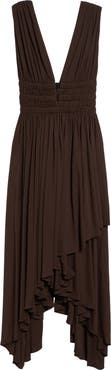 Alaïa Deesse Shirred Jersey Dress