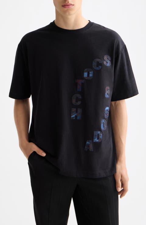 Loose Fit Logo Appliqué T-Shirt