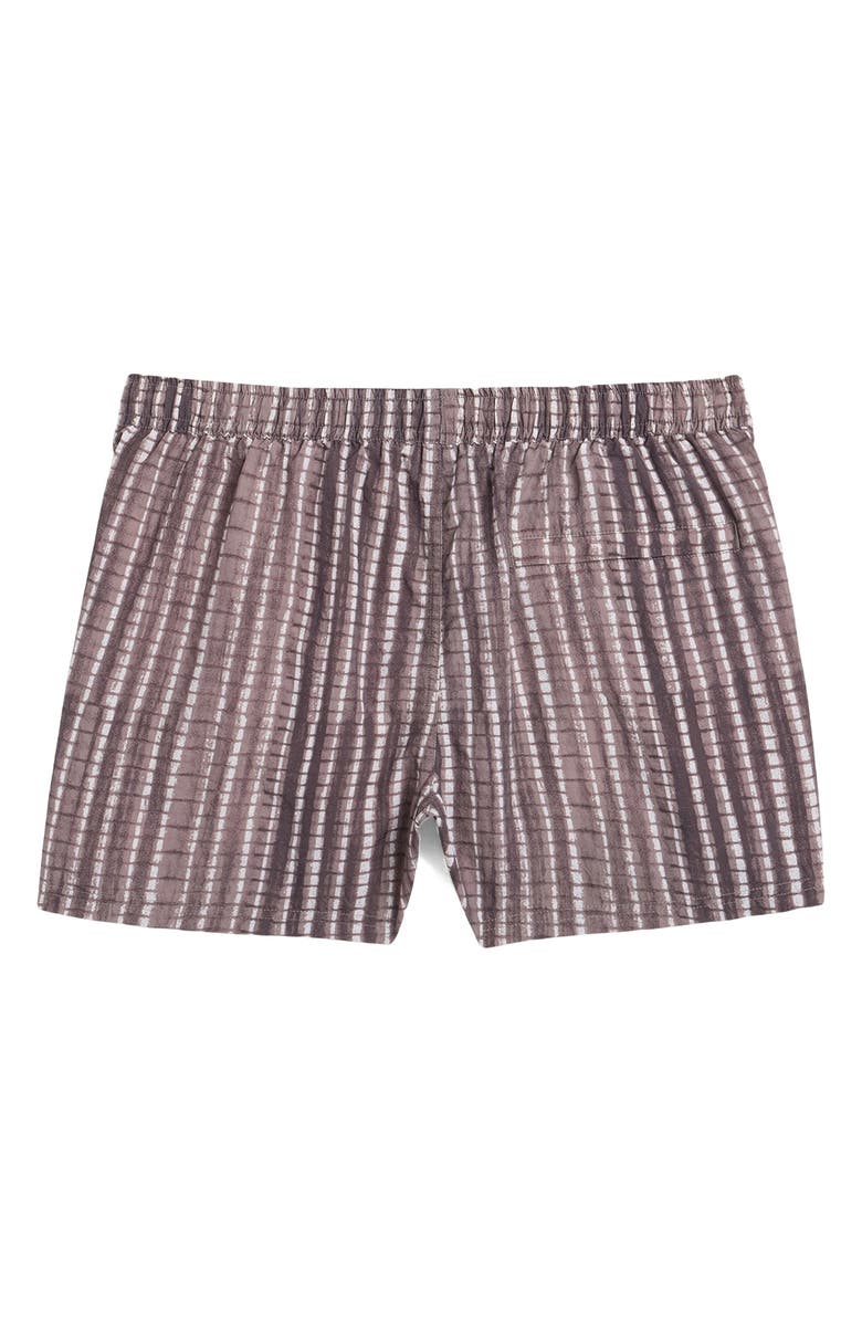 AUTO-REPLY<sup>™</sup> Print 4-Inch Nylon Swim Trunks, Alternate, color, Driftwood/ Dark Brown