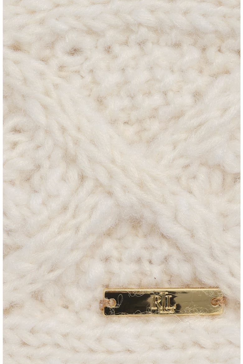 Large Cable Headband, Alternate, color, Cream