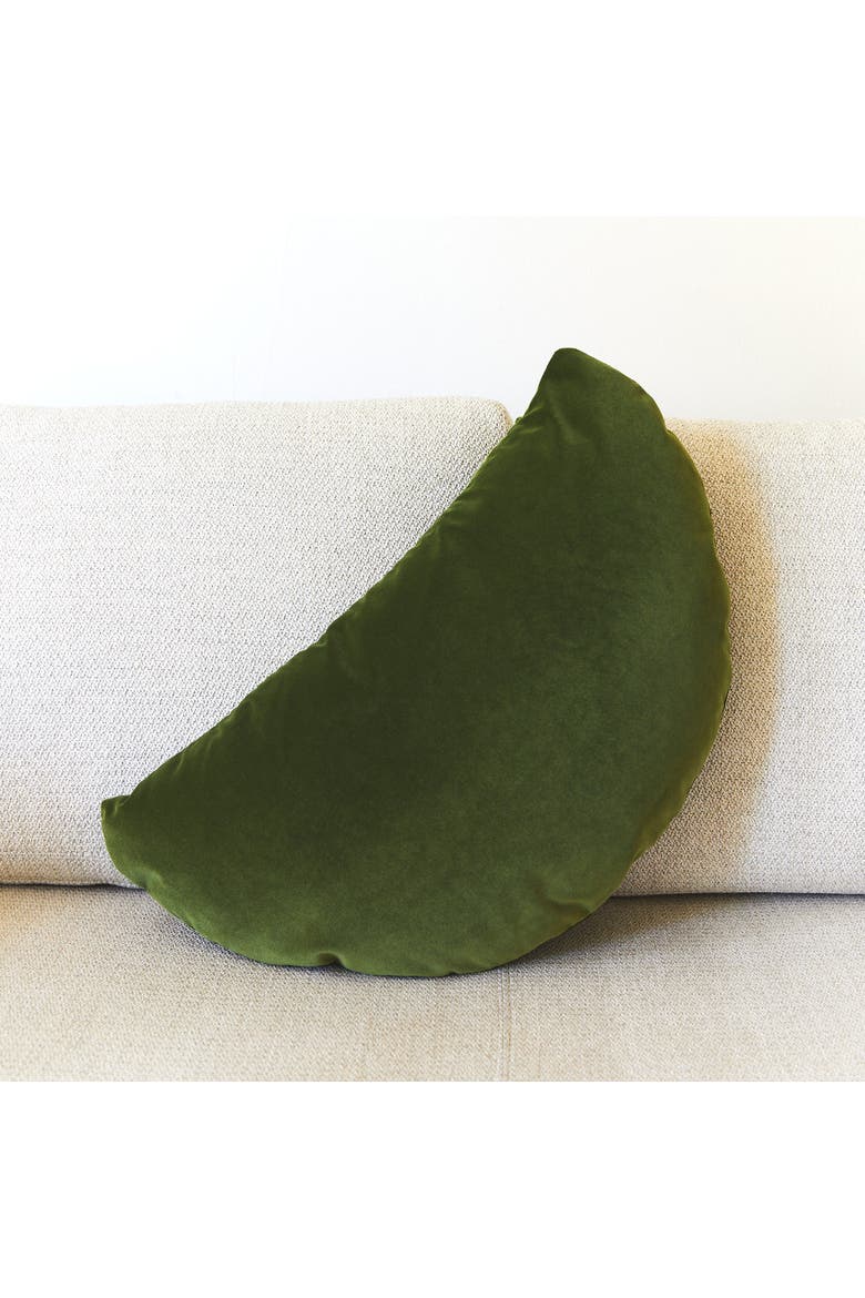 The Half Circle in Velvet, Main, color, Moss