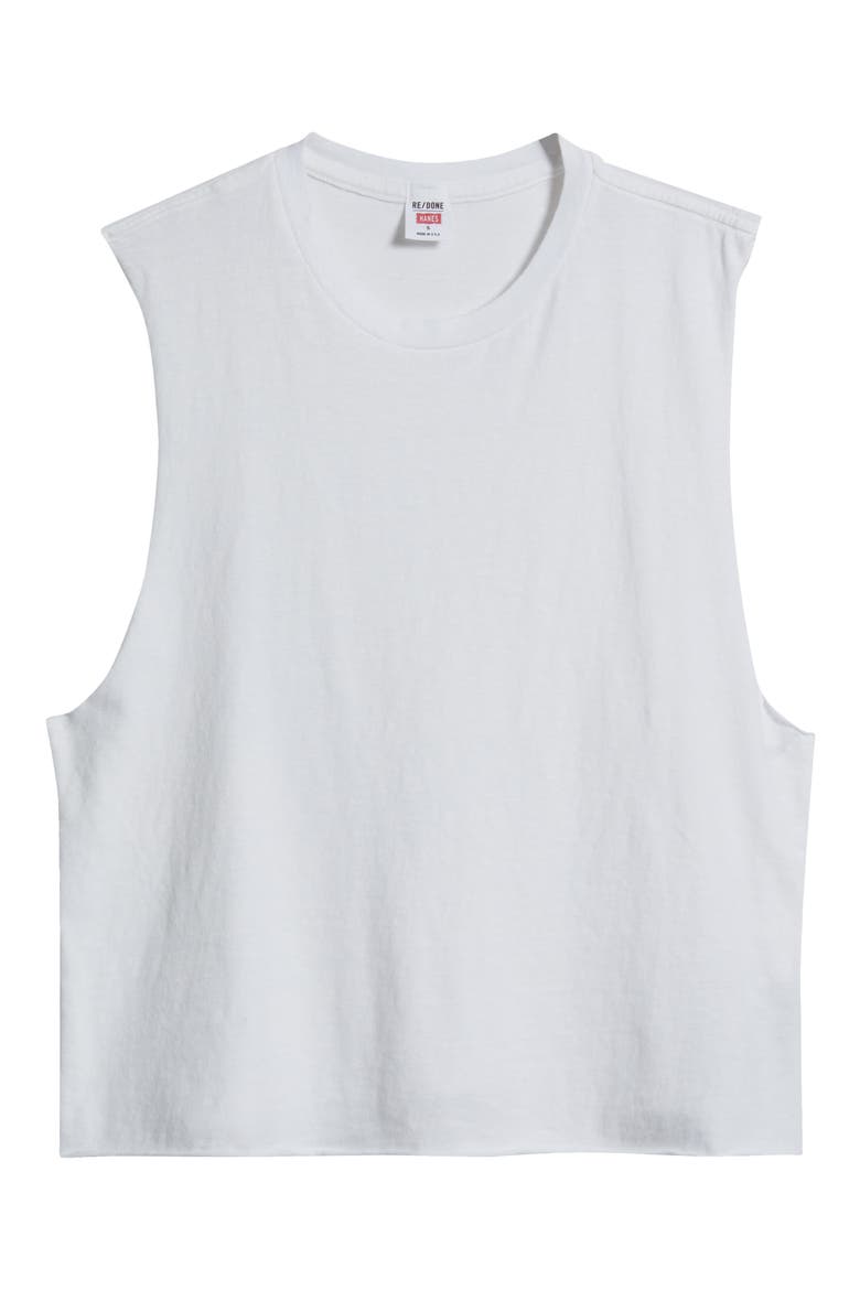 Susan Cotton Blend Tank, Alternate, color, OPTIC WHITE
