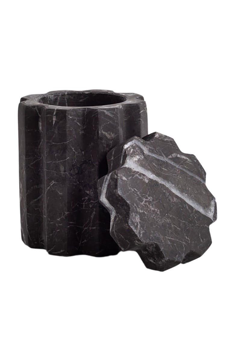 AndJacob Decor Tauro Container, Alternate, color, Black Marble