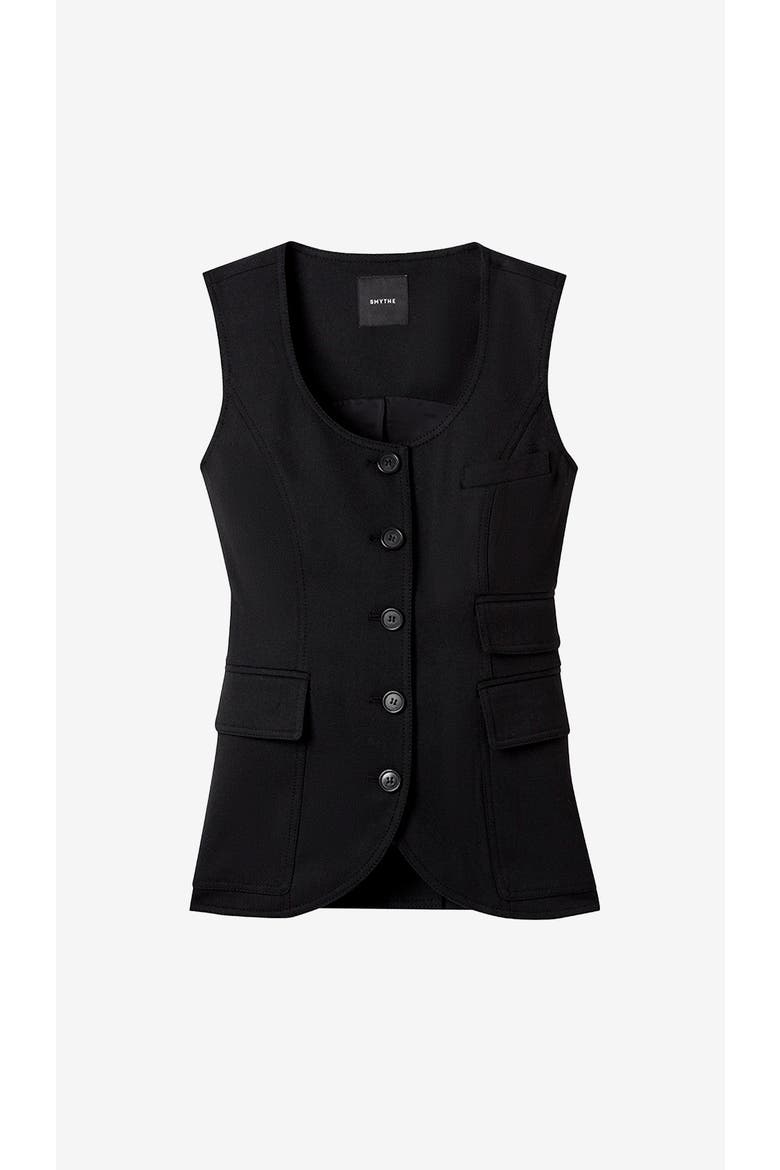 Portrait Neck Vest, Alternate, color, Deep Black