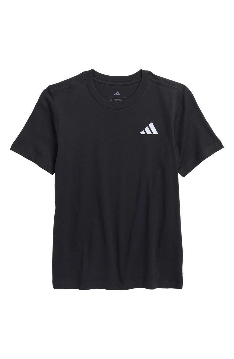 adidas Kids' Embossed Logo Cotton Jersey T-Shirt, Main, color,