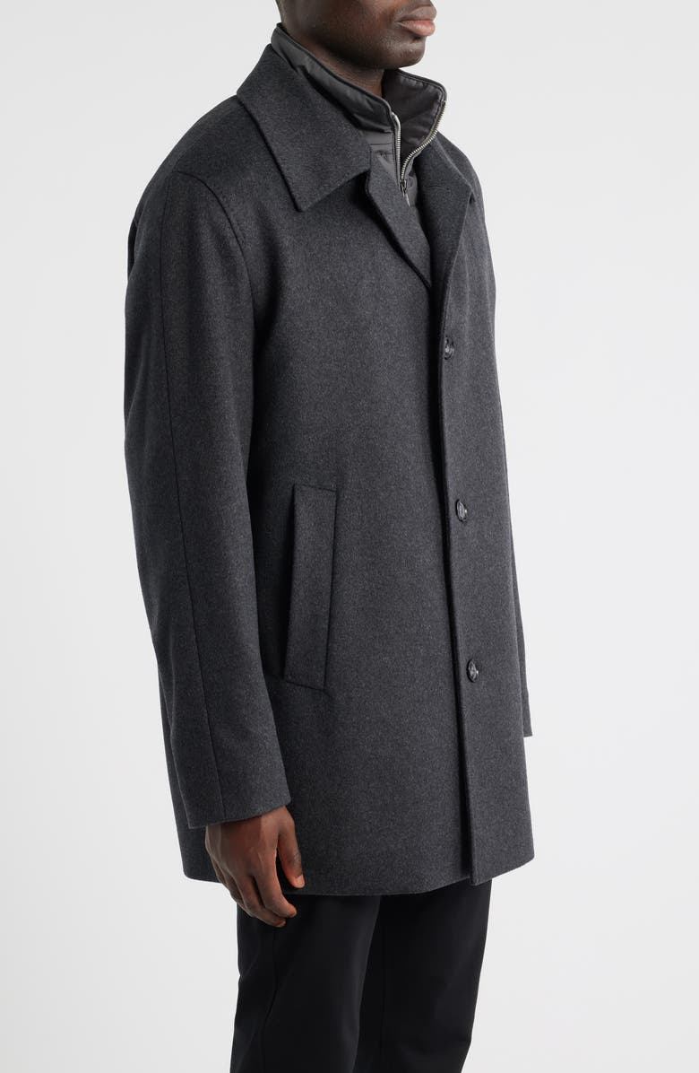 BOSS Clark Wool Blend Bib Jacket, Alternate, color, Medium Grey