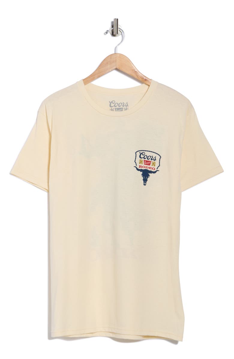 The Forecast Agency Coors Light Rodeo Cotton Graphic T-Shirt, Alternate, color, Cream