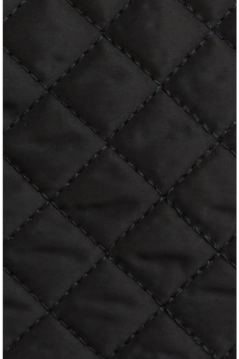 Water Resistant Quilted Jacket, Alternate, color, BLACK