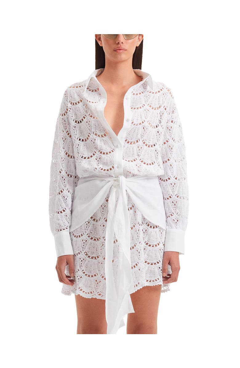 Moeva Nayeli Cover Up Dress Resortwear, Main, color, White
