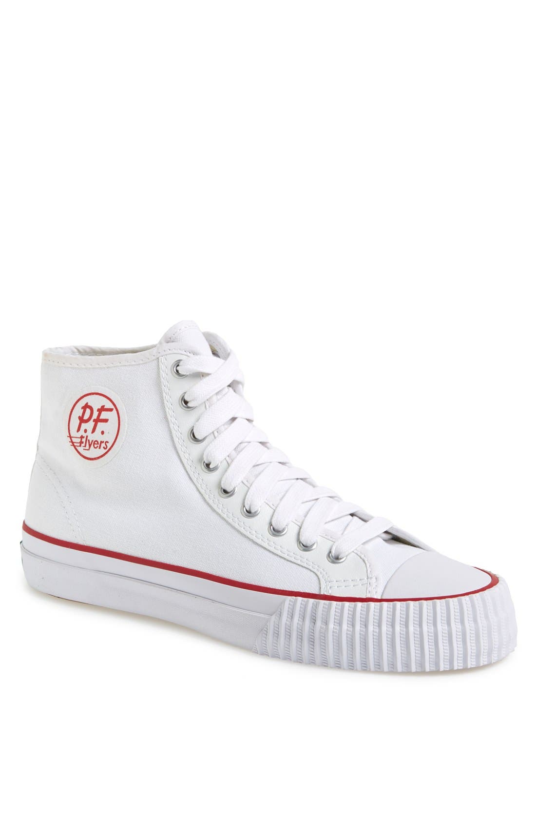 'Center Hi' Sneaker, Main, color, WHITE