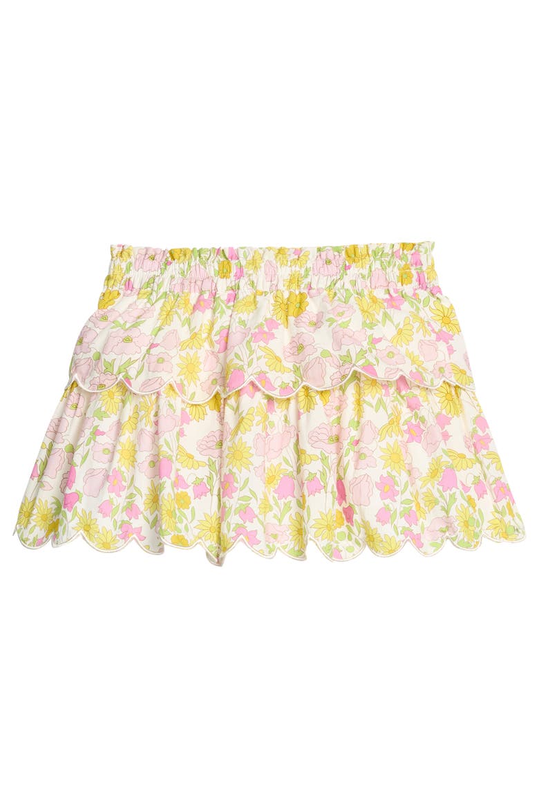Kids' Floral Tiered Skort, Main, color, Bedford Buttercup