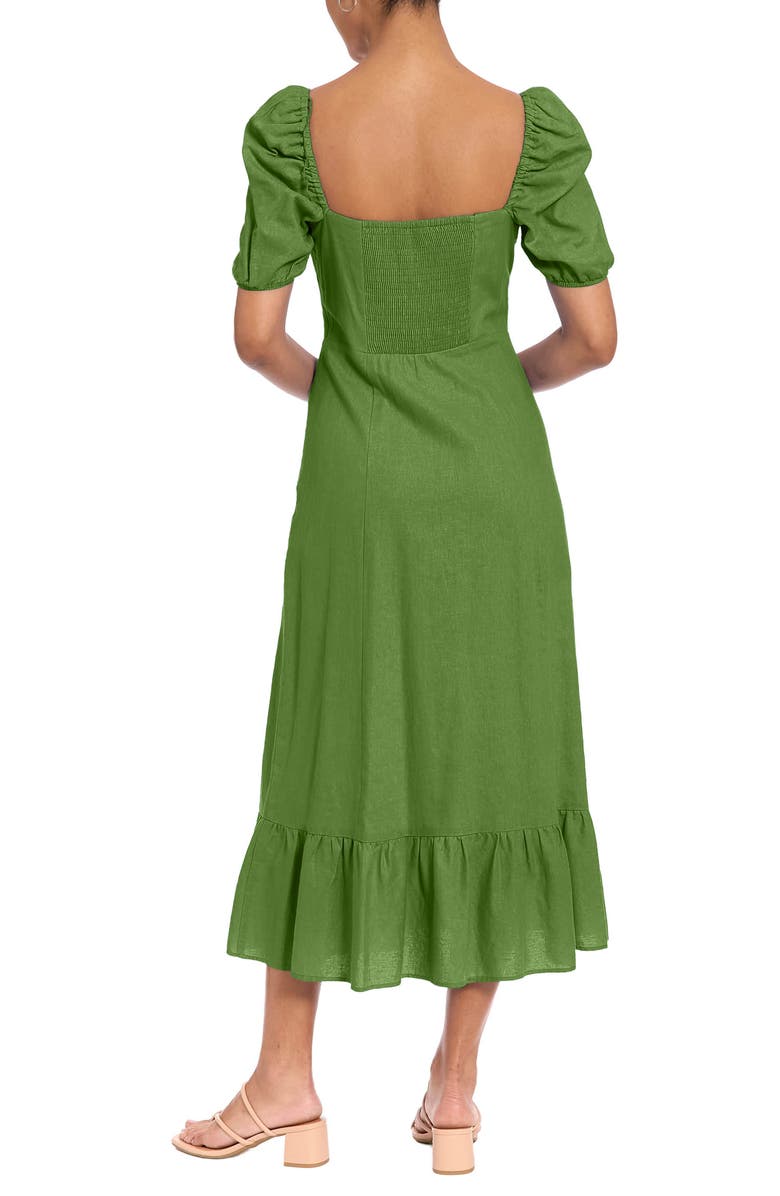 London Times Square Neck Maxi Dress, Alternate, color, Willow Bough