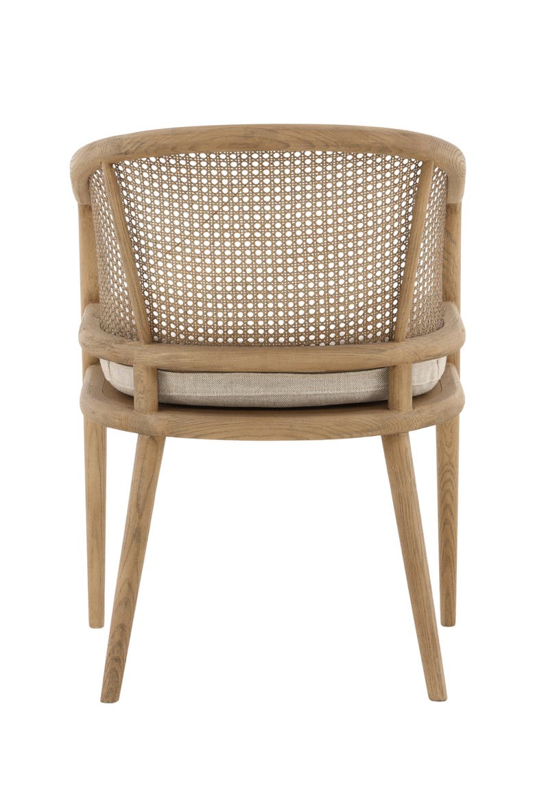 Kendrix Cane Back Linen Dining Chair, Alternate, color, Beige