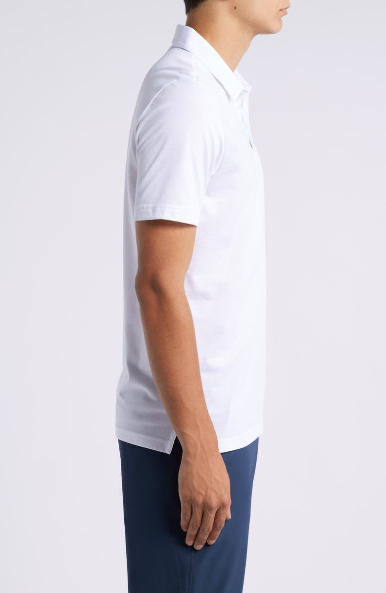 TravisMathew Deck Navigator Chest Stripe Polo, Alternate, color, White