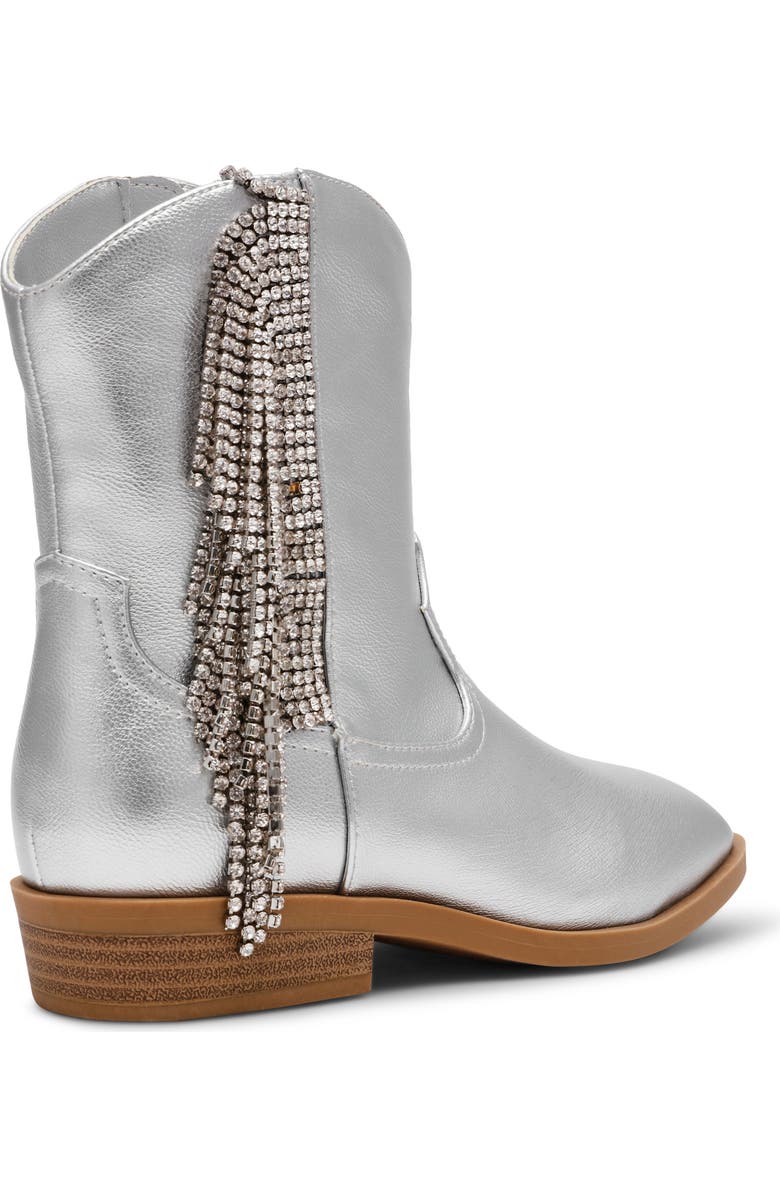 DV by Dolce Vita Kids' Shayke Western Boot, Alternate, color, Silver
