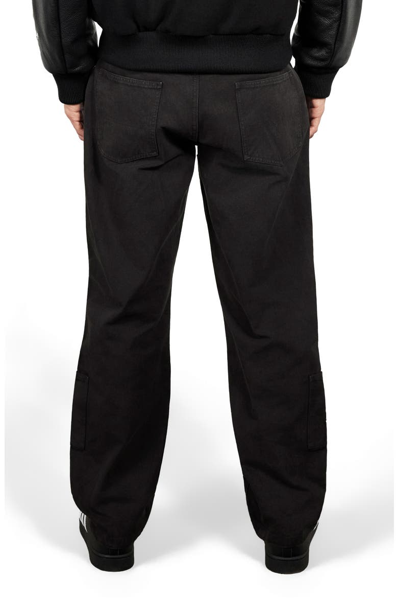 X Zero Skateboards Work Pants, Alternate, color, BLACK
