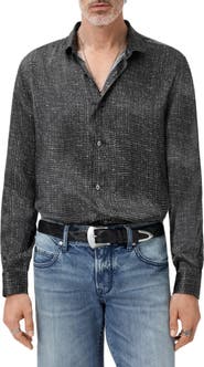 John Varvatos Orchard Silk Button-Up Shirt